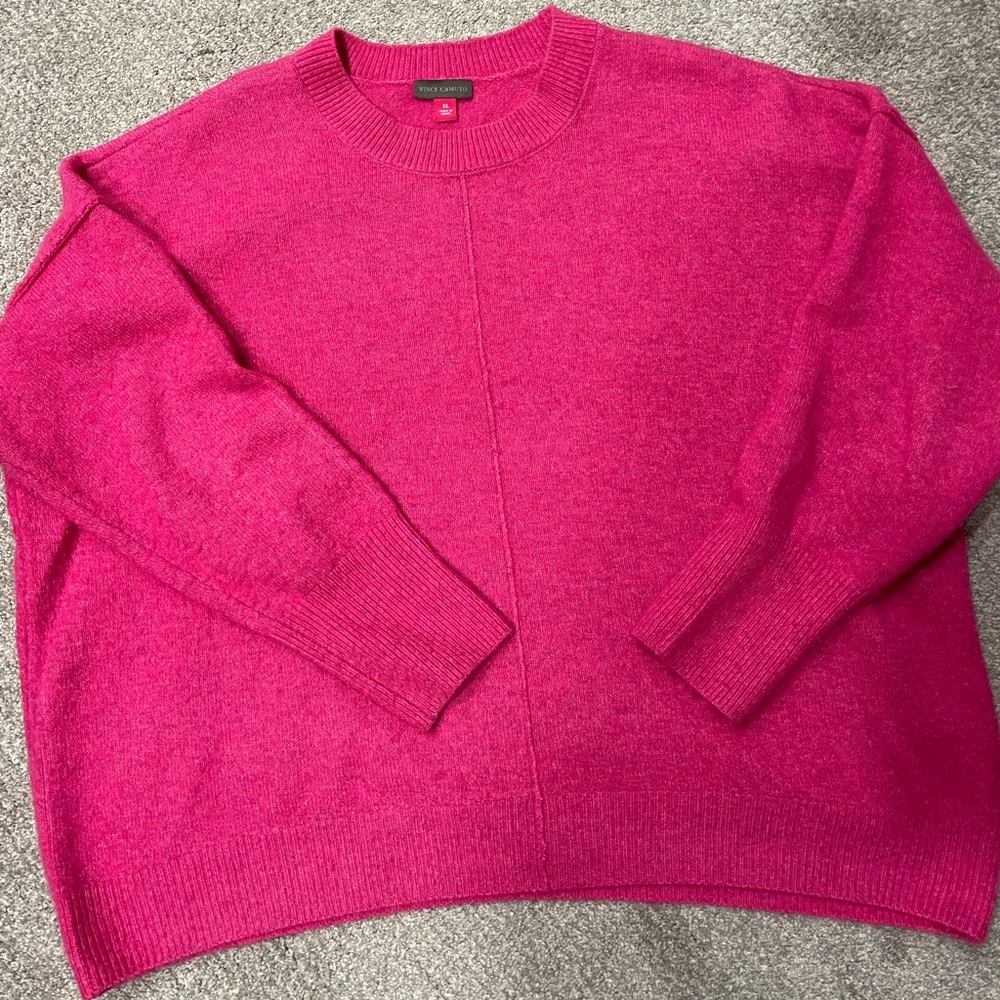 Beautiful hot pink sweater!